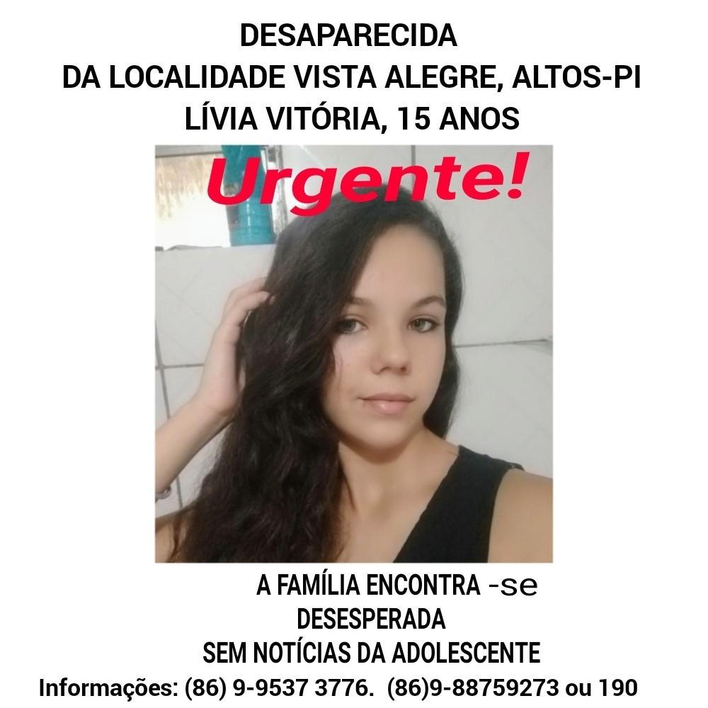 Jovem desaparecida