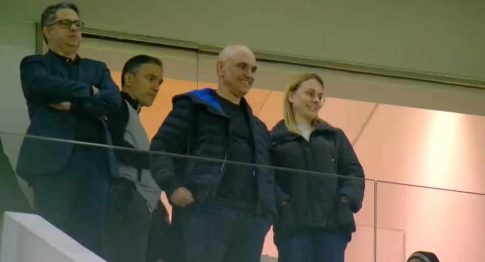 Alexandre de Moraes no show do Corintians