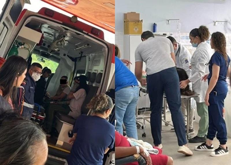 Os estudantes foram socorridos pelo Samu e levados para a UPA de Picos