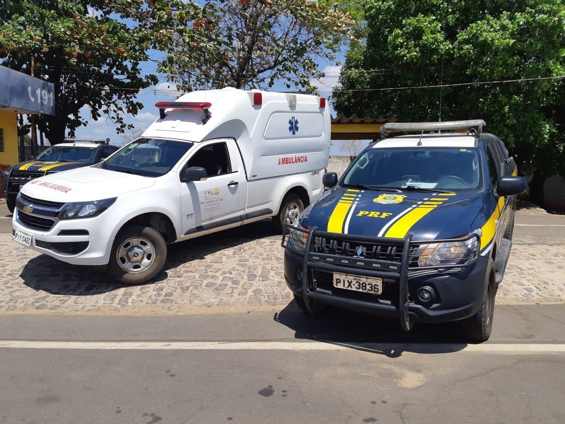 Ambulância apreendida pela PRF