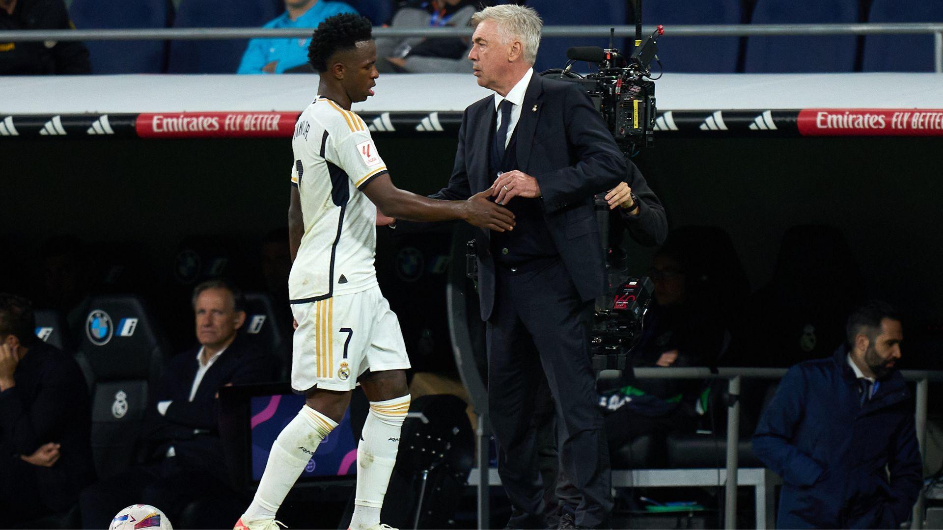 Ancelotti e Vini Jr juntos na final da Champions