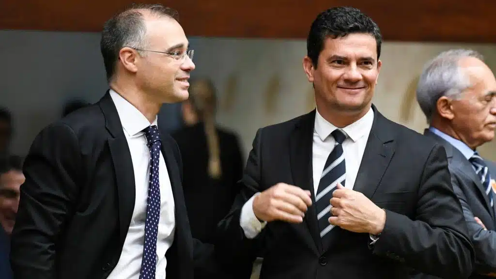 André Mendonça e Sergio Moro no STF em 2020