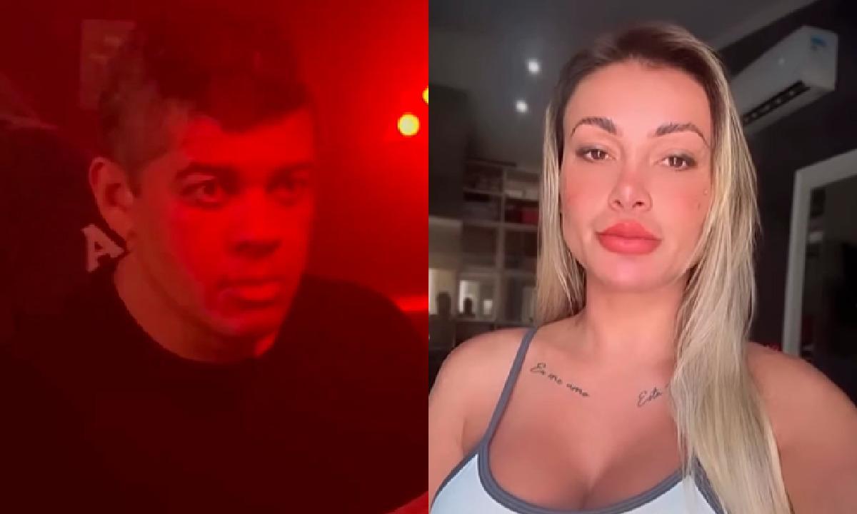 Andressa Urach mostrou o momento em que foi importunada pelo deputado Daniel Donizet
