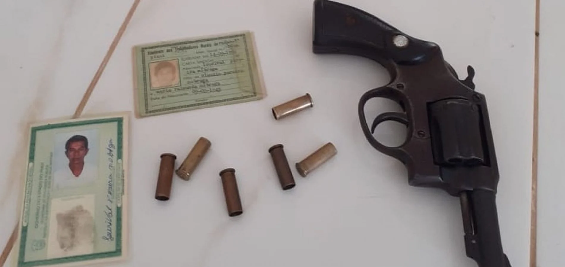 Armas usadas no crime