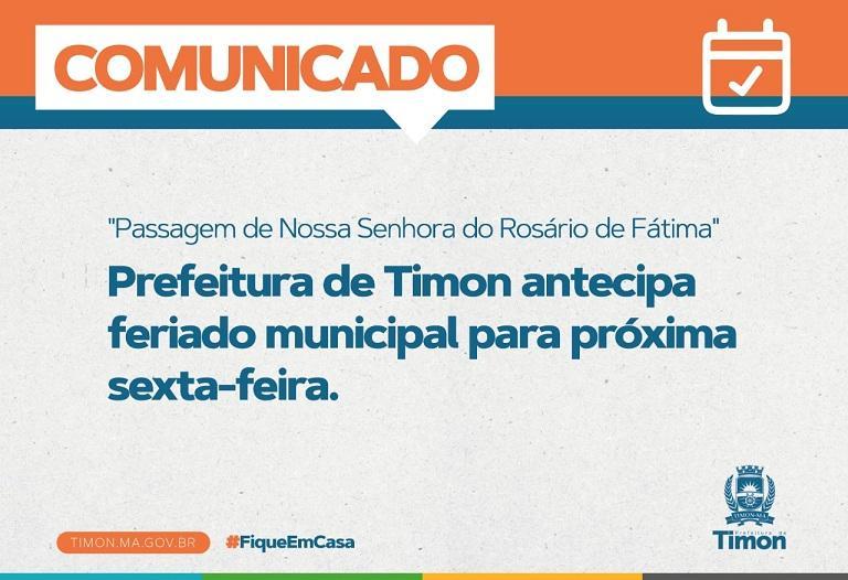 Feriado antecipado