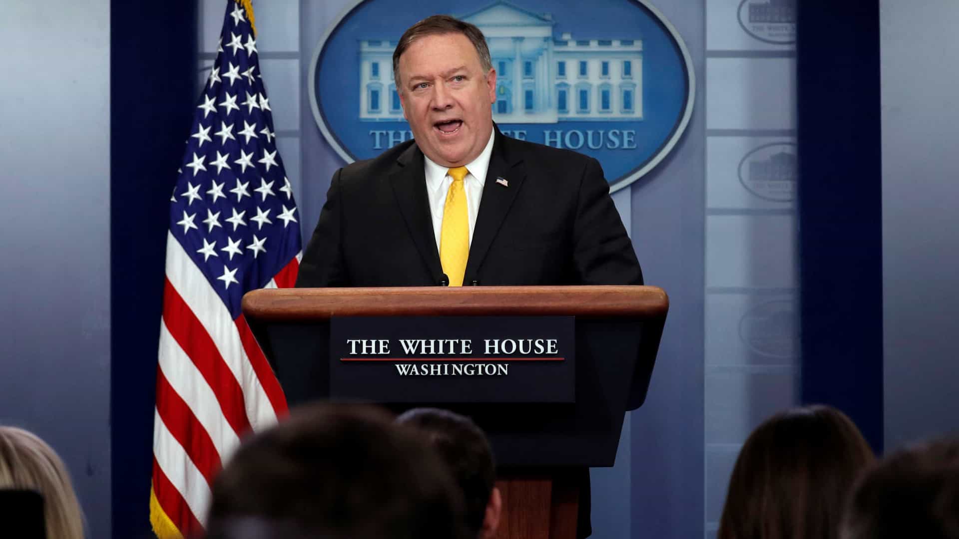 Secretário de Estado norte-americano, Mike Pompeo