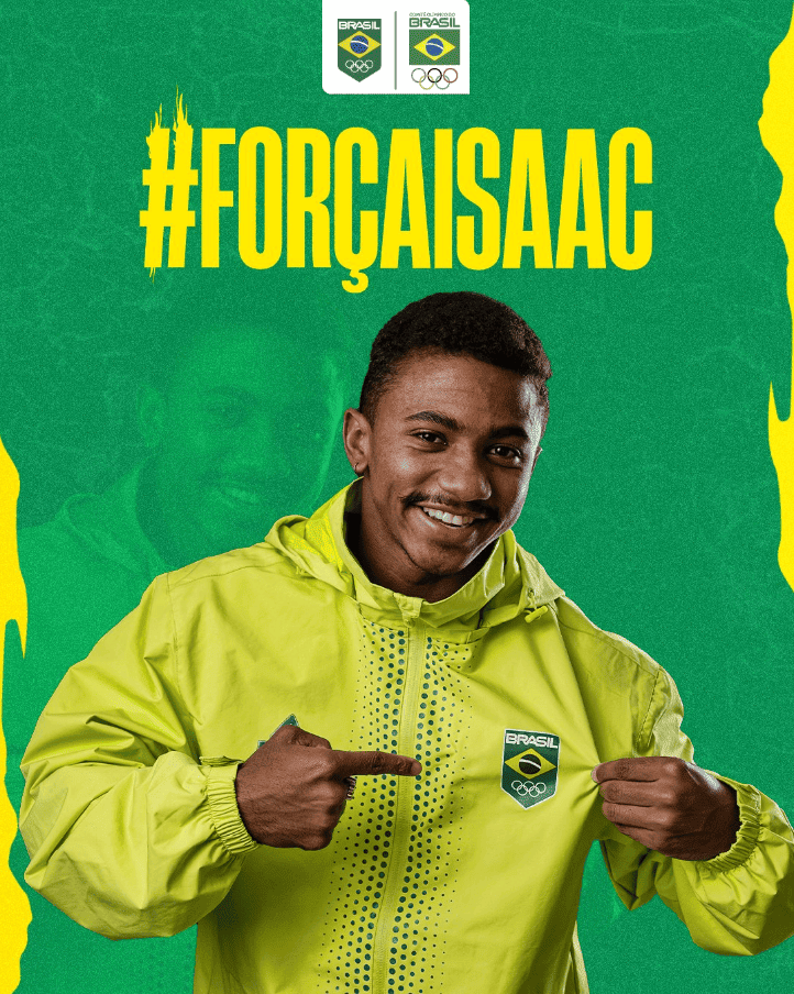 Atleta de saltos ornamentais Issac Souza