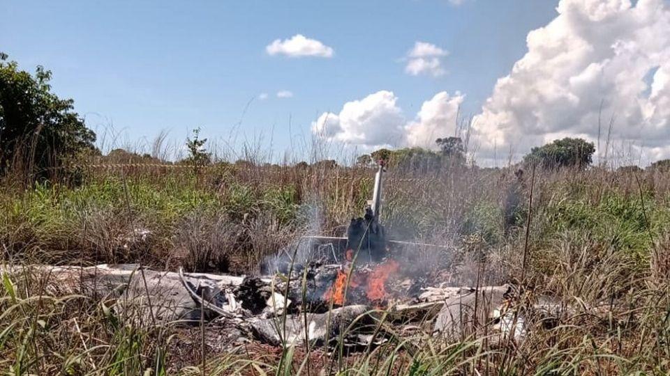 Avião que caiu