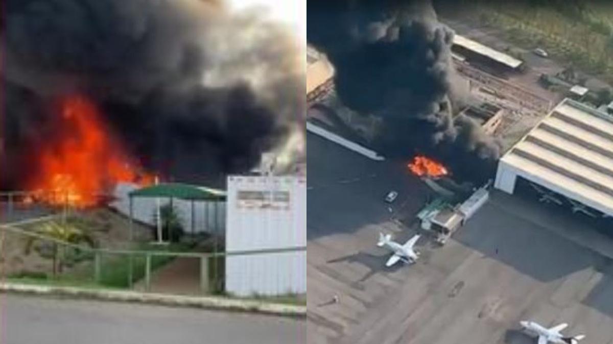 Avião caiu logo após decolar