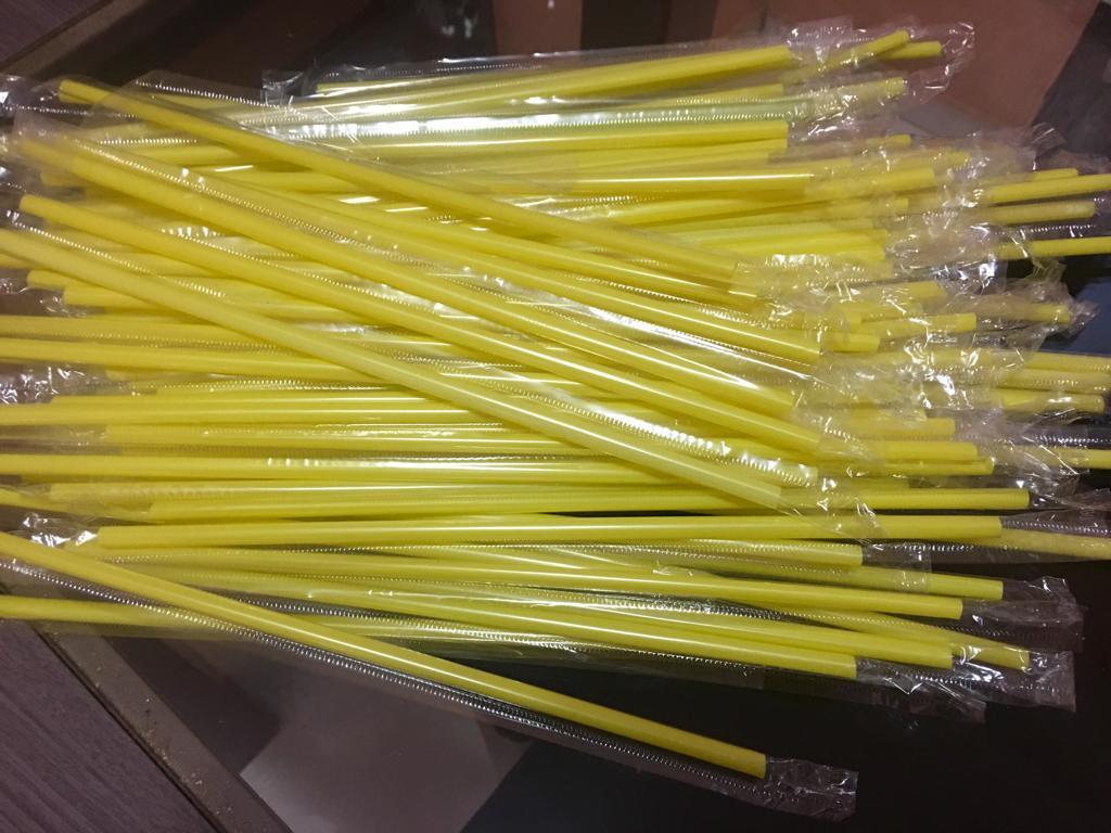 Canudos de plástico