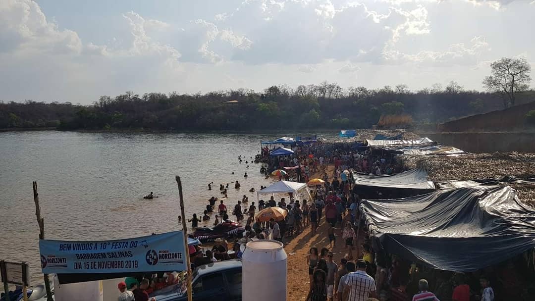 Festa do Peixe na orla da Barragem Salinas