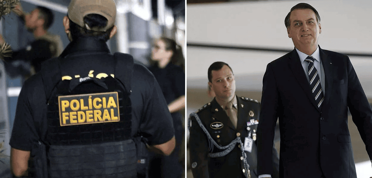 PF e Mauro Cid com Jair Bolsonaro
