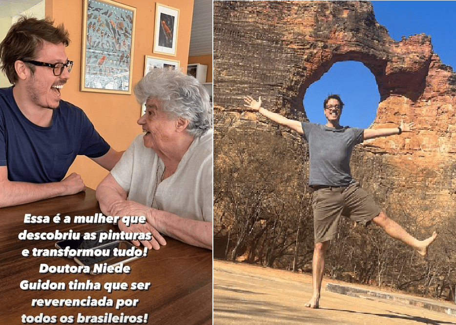 Fábio Porchat e Niéde Guidon