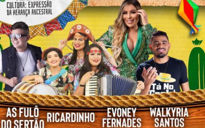 Programação musical do último dia do Festival de Folguedos