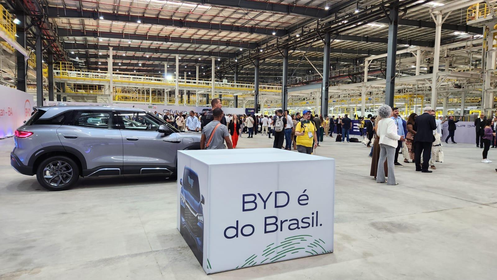 BYD apresenta primeiro veículo experimental da fábrica de Camaçari