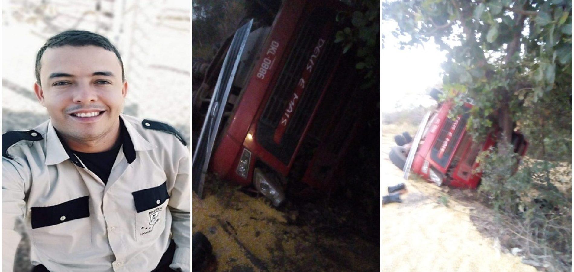 Motorista morre após carreta tombar no Sul do Piauí