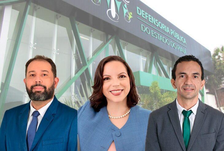 Os componentes da lista tríplice para o cargo de Defensor-Geral