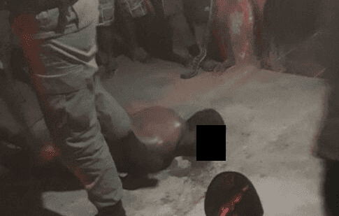 Homem é amarrado por populares e entregue à polícia em Ilha Grande