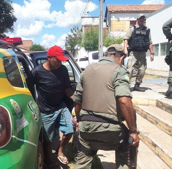 Francinaldo foi preso em uma localidade próxima ao local do crime