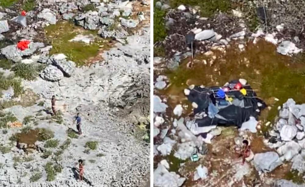 Cubanos são resgatados de ilha nas Bahamas depois de ficarem mais de 1 mês naufragados em foto de 8 de fevereiro de 2021