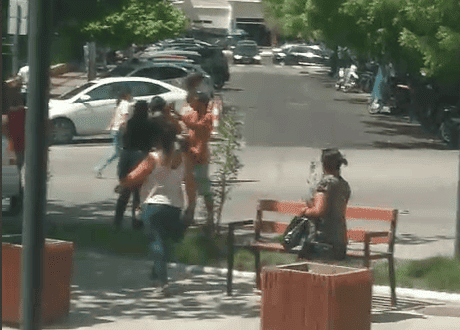 Ação dos lanceiros no centro de Teresina