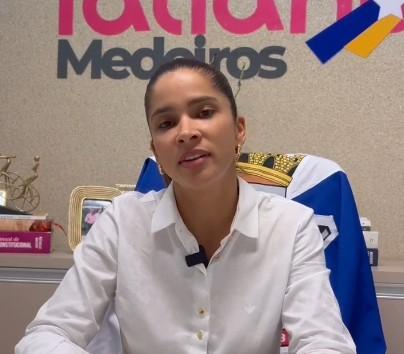Vereadora Tatiana Medeiros se pronuncia sobre afastamento da secretaria-geral do PSB em Teresina