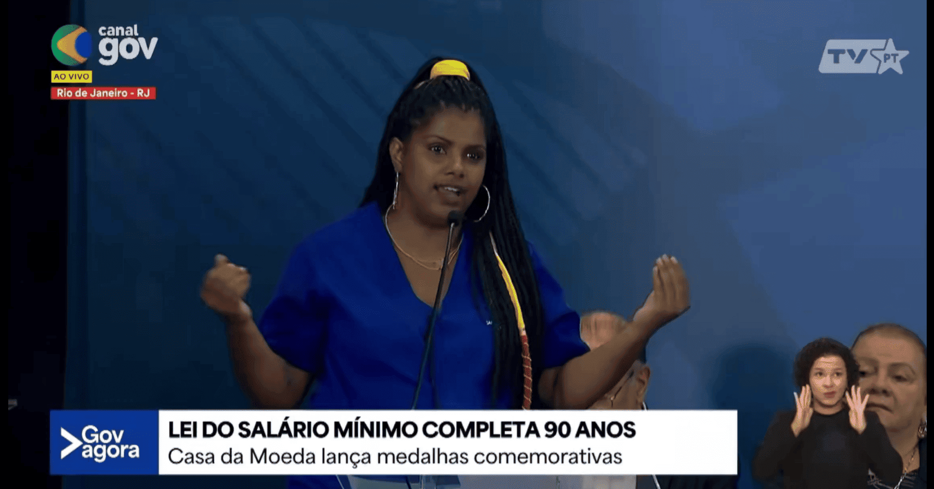 Momento descontraído marca evento dos 90 anos do salário mínimo