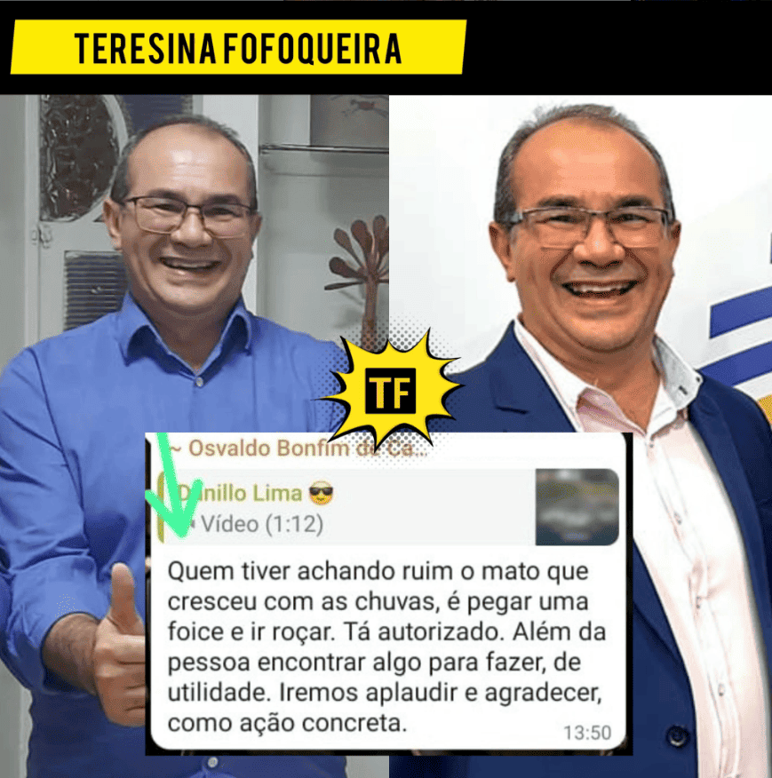 A mensagem teria sido mandado pelo prefeito de Nazária