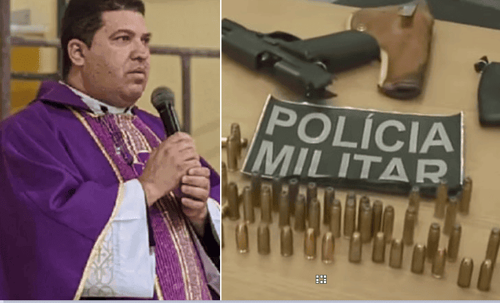 Padre é preso por porte ilegal de arma de fogo na Paraíba