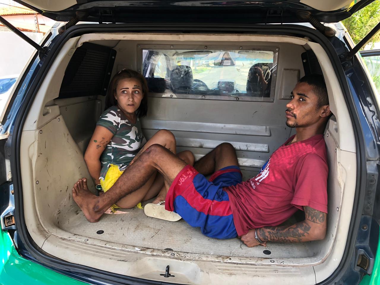 Casal preso em Parnaíba