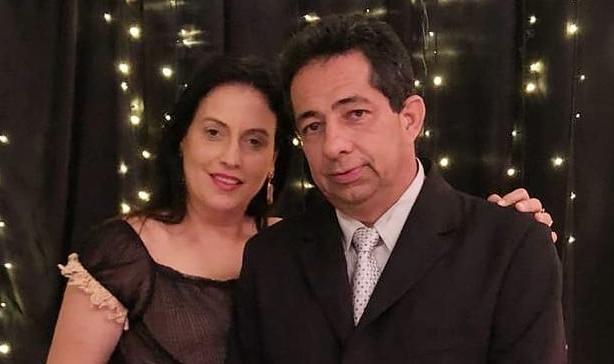 Delegada Cassandra Moraes e o esposo Luis Neto Nunes