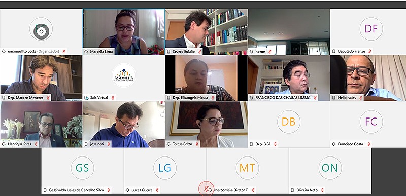 Reunião virtual com deputados estaduais do Piauí