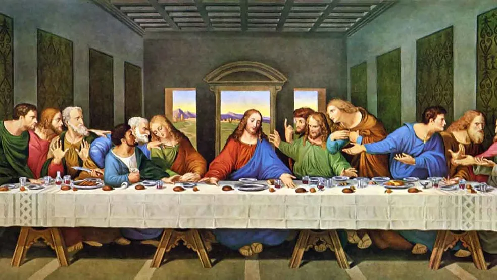 A última "ceia" de Jesus e seus apóstolos