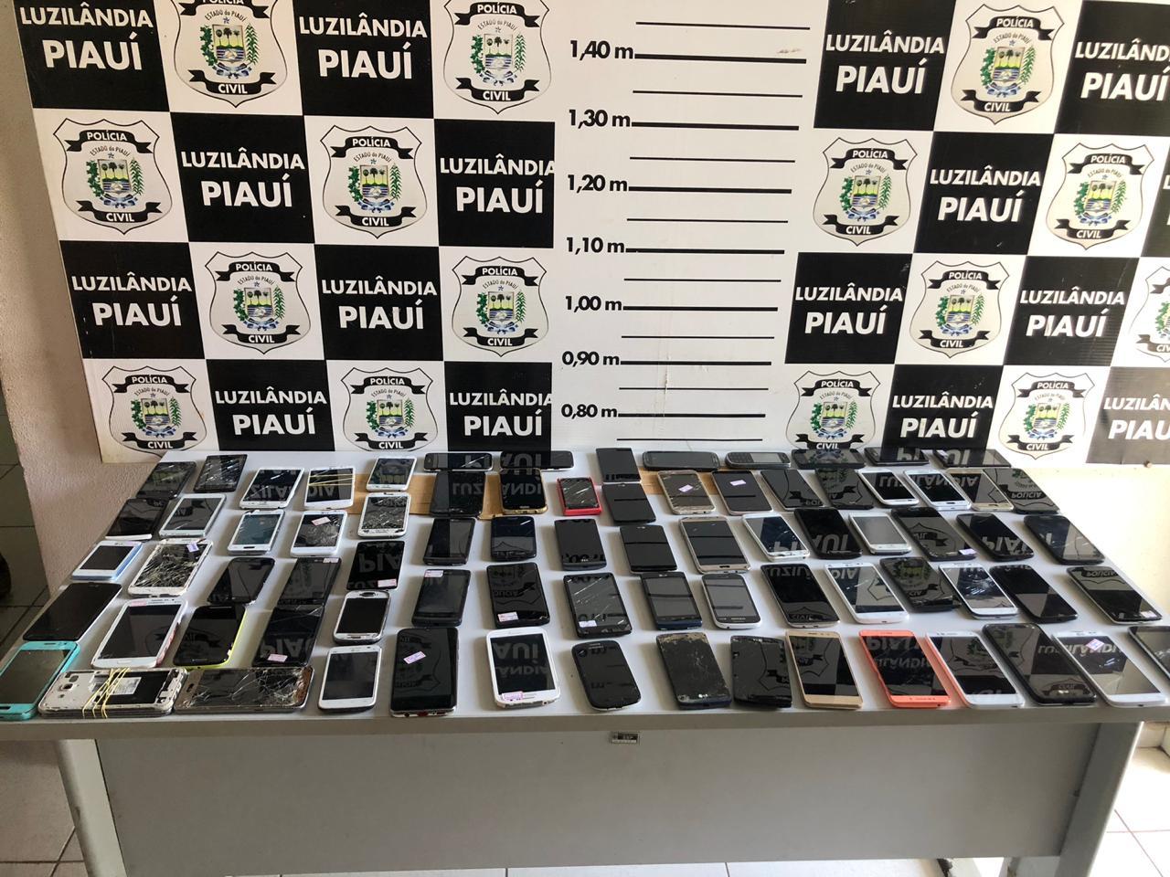 Celulares apreendidos