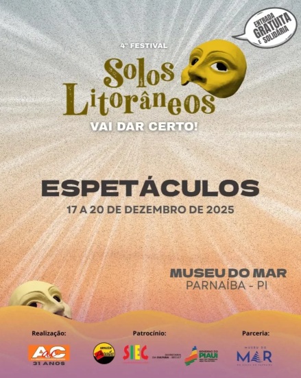 4º Festival Solos Litorâneos acontecerá em Parnaíba entre 17 e 20 de dezembro