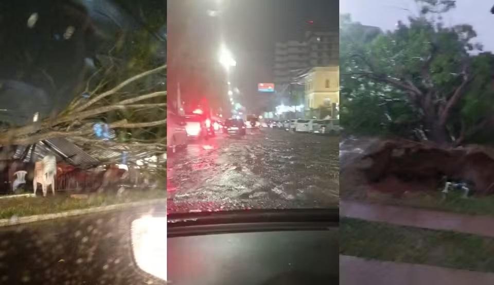 Chuva causa estragos em Teresina
