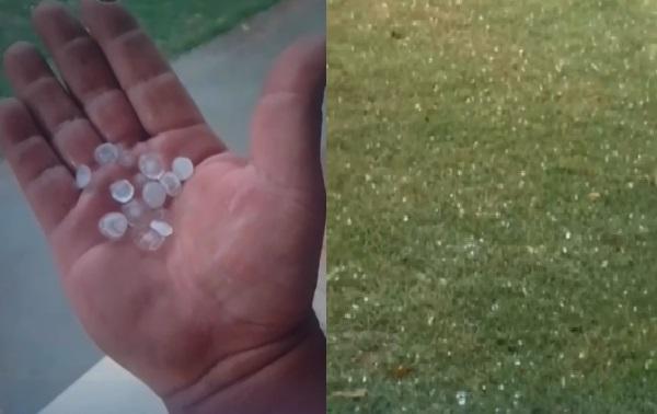 Chuva de granizo é registrada em Baixa Grande do Ribeiro