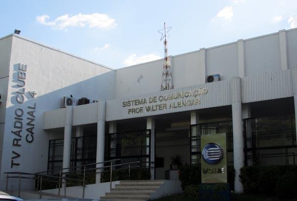 Fachada da TV Clube em Teresina