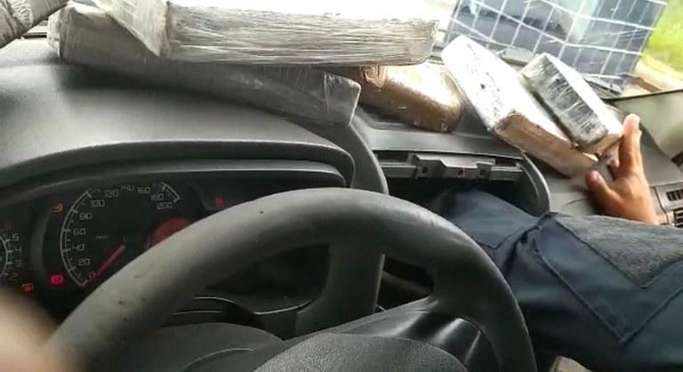 Droga apreendida em Floriano