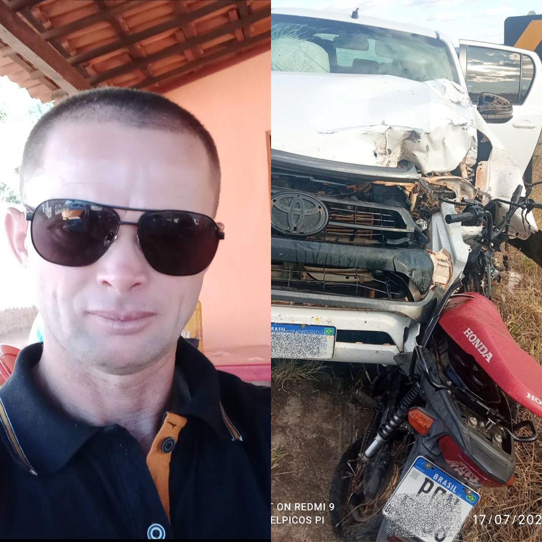 João Justino morreu no local do acidente