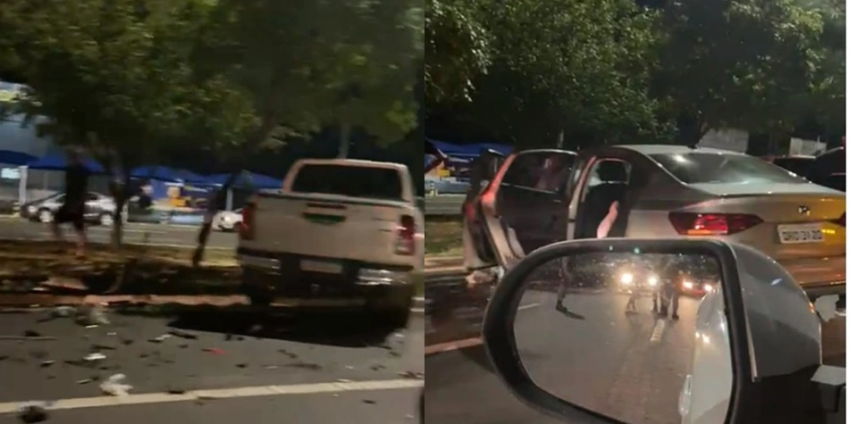 Colisão na avenida João XXIII deixa homem gravemente ferido