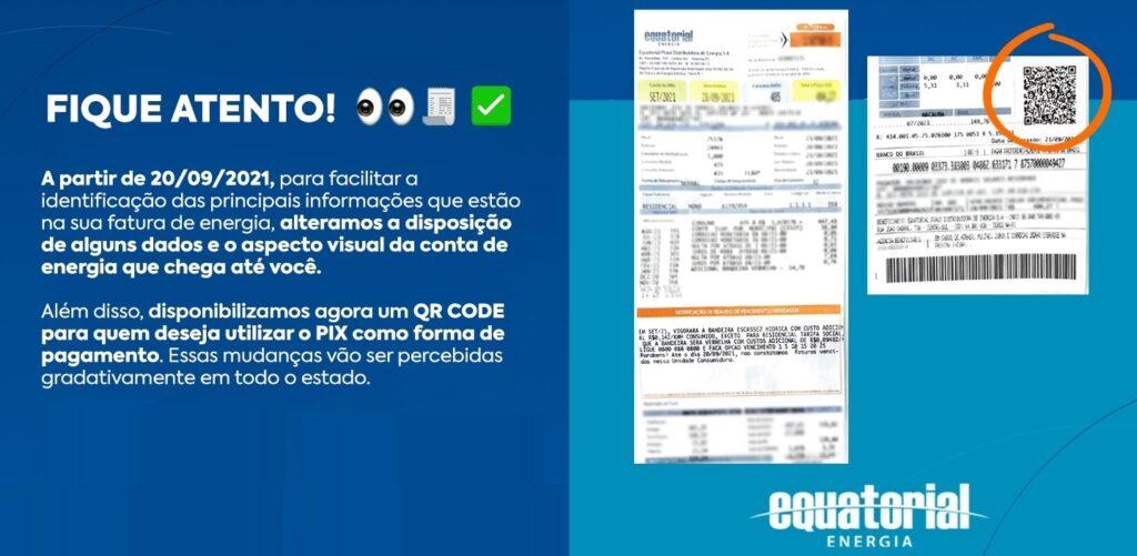 Mudanças na conta