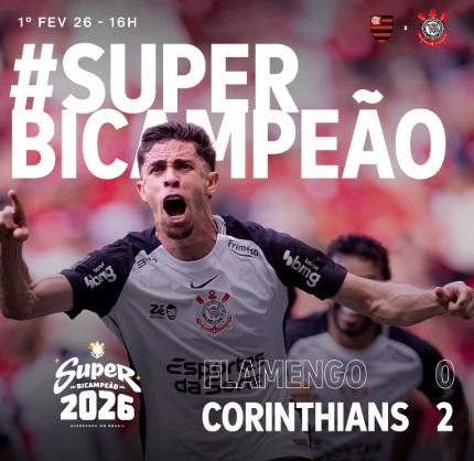 Corinthians é bicampeão da Super Copa Rei 2026
