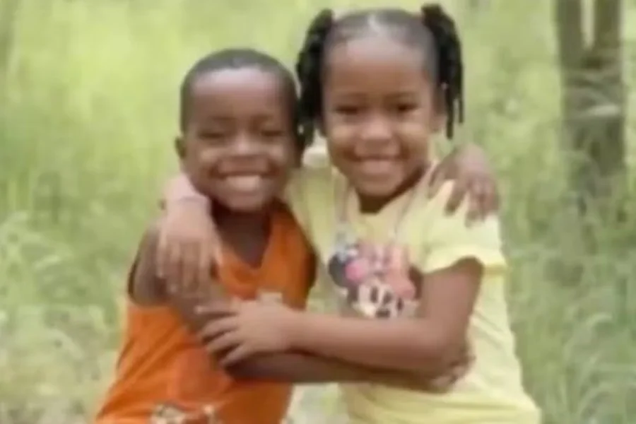 Os irmãos Ágatha Isabelly, de 6 anos, e Allan Michael, 4 anos, desapareceram em mata no Maranhão