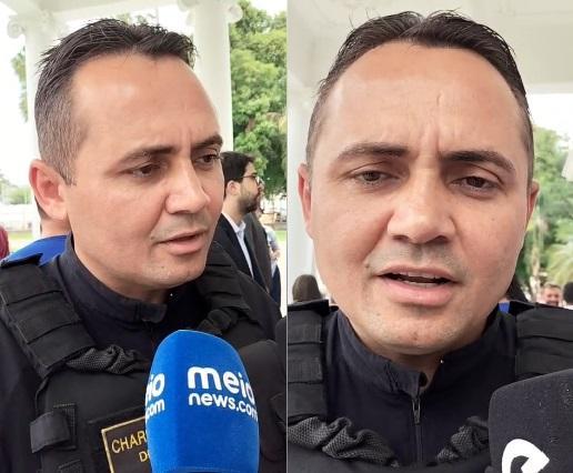 Delegado Charles Pessoa marca presença na posse do novo secretário de Segurança Pública, Antônio Luiz Soares