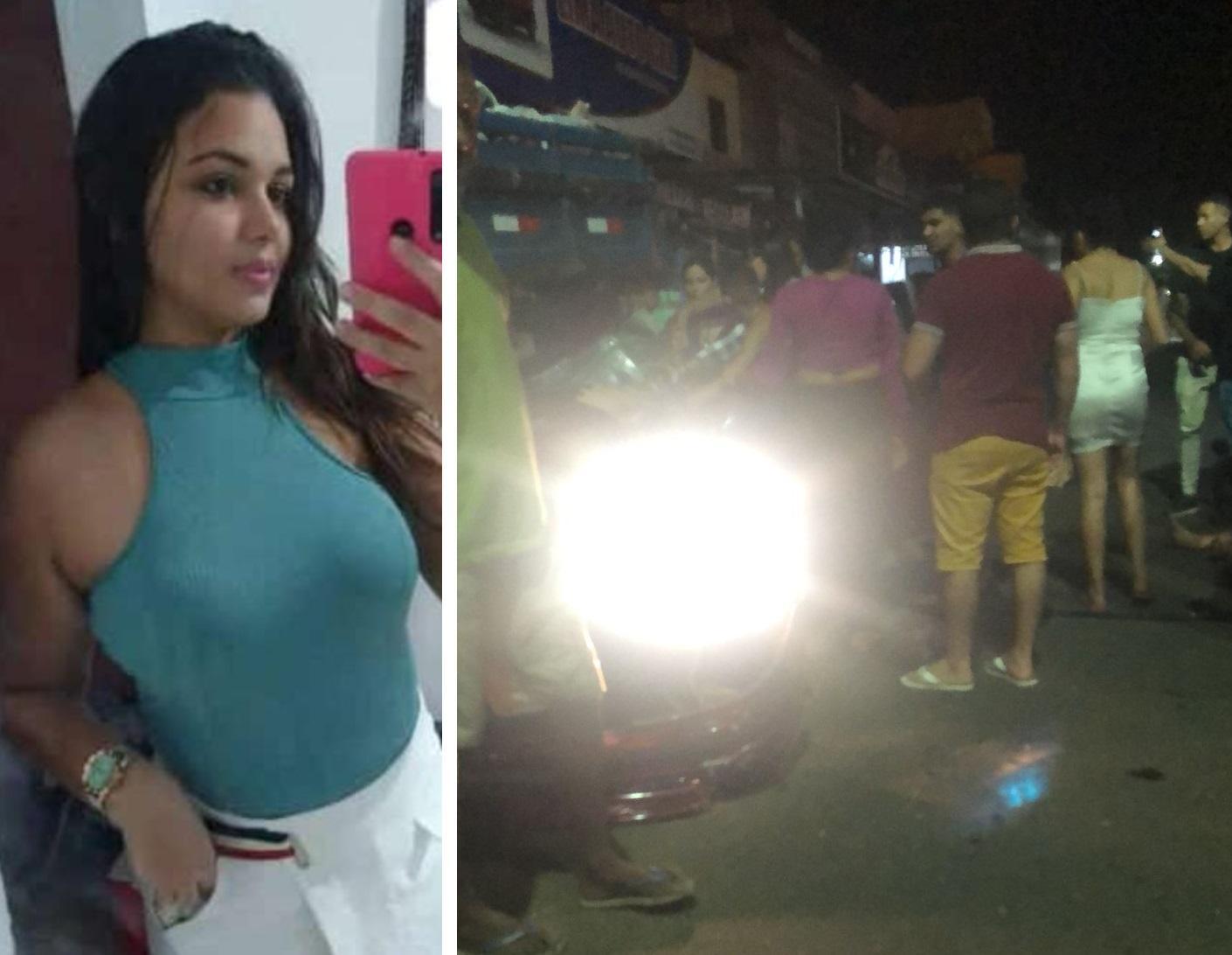 Colisão traseira entre carro e caminhão deixa mulher morta