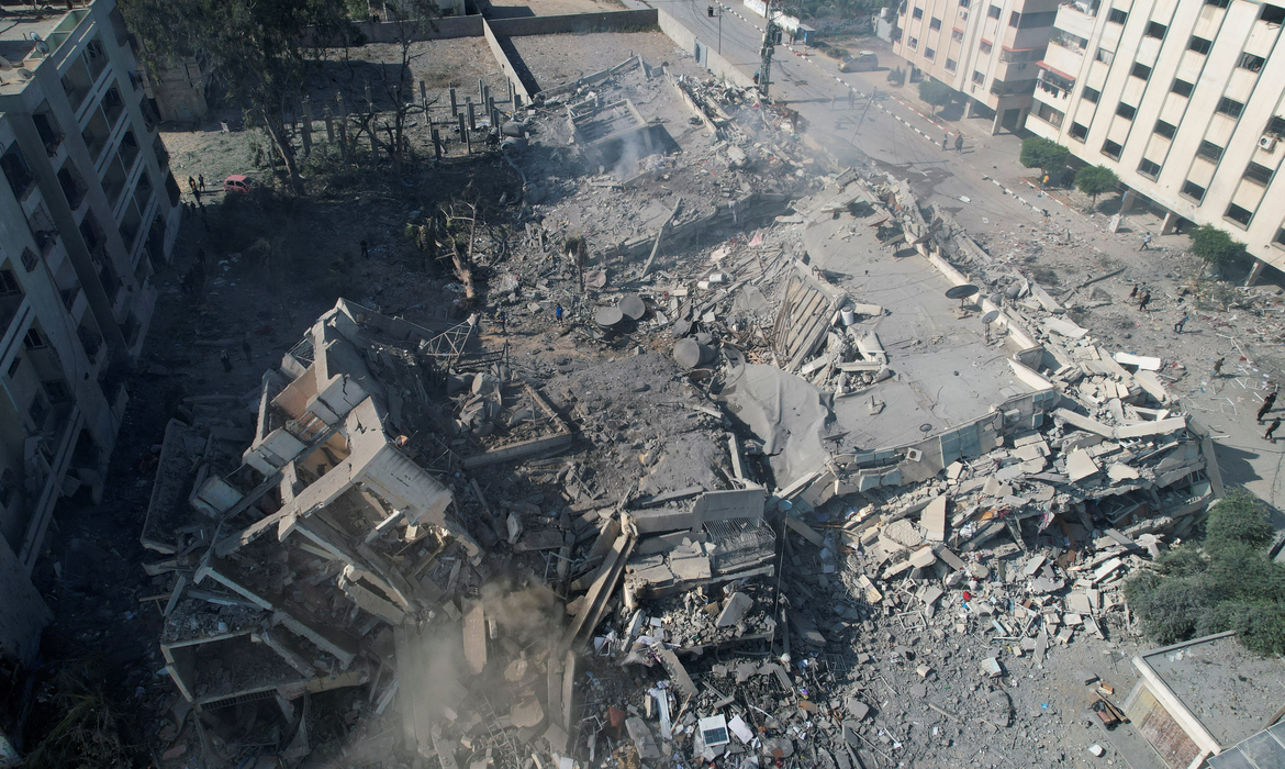 Destruição na Faixa de Gaza
