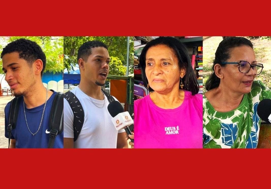 Estudante Anderson Rodrigo; eletricista Gabriel Lima; vendedora de livros Núbia Lima; funcionária pública Andreia Inarili