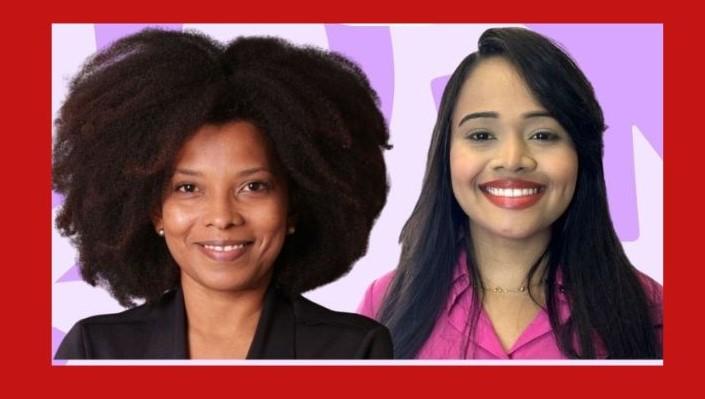 Apresentadoras Natalia Costa e Ozeli Santos