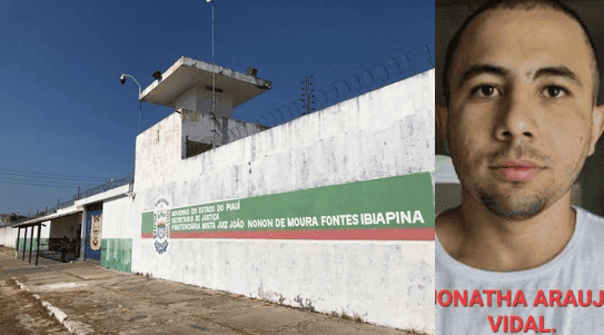 Jonathan Araújo Vidal foi preso por participar da chacina que resultou na morte de três pedreiros em Parnaíba